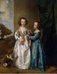 Dyck Anthony van Portrait of Elizabeth and Philadelphia Wharton - Hermitage